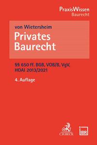 Vorderes Coverbild Privates Baurecht