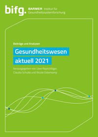 Vorderes Coverbild BARMER Gesundheitswesen aktuell 2021