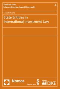 Vorderes Coverbild State Entities in International Investment Law