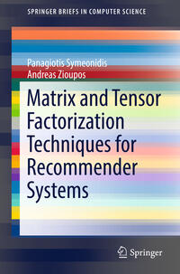 Vorderes Coverbild Matrix and Tensor Factorization Techniques for Recommender Systems