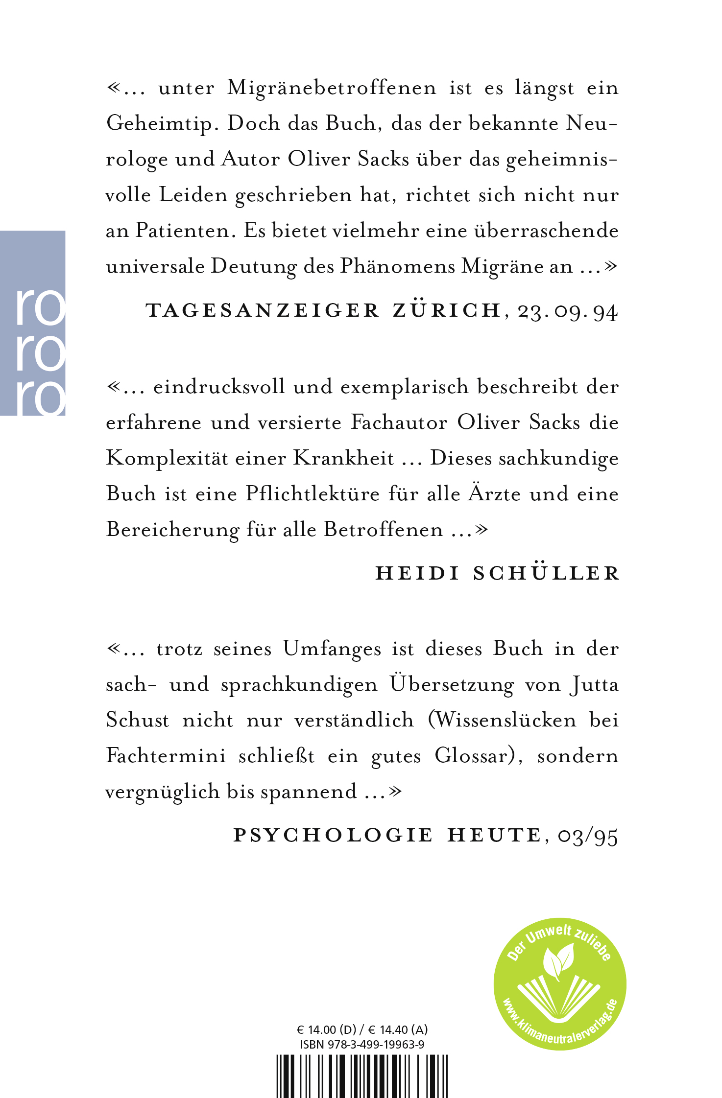 Rückseitencover Migräne