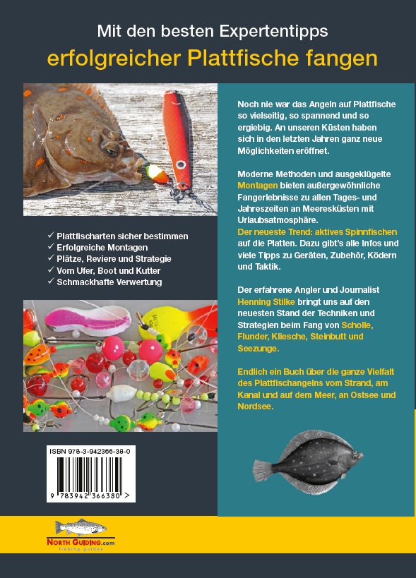 Rückseitencover Plattfische angeln in der Brandung, vom Boot und Kutter