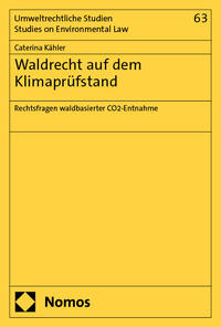 Vorderes Coverbild Waldrecht auf dem Klimaprüfstand