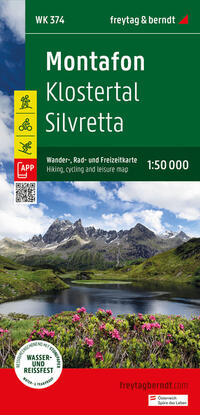 Vorderes Coverbild Montafon, Wander-, Rad- und Freizeitkarte 1:50.000, freytag & berndt, WK 374