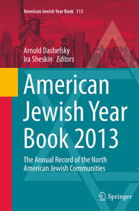 Vorderes Coverbild American Jewish Year Book 2013