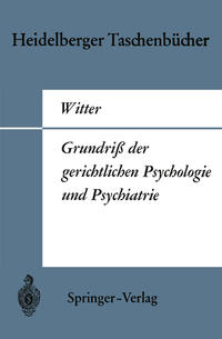 Vorderes Coverbild Grundriß der gerichtlichen Psychologie und Psychiatrie