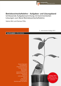 Vorderes Coverbild Betriebswirtschaftslehre – Aufgaben- und Lösungsband