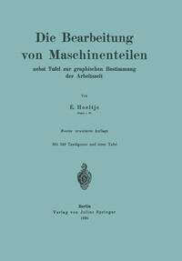 Vorderes Coverbild Die Bearbeitung von Maschinenteilen