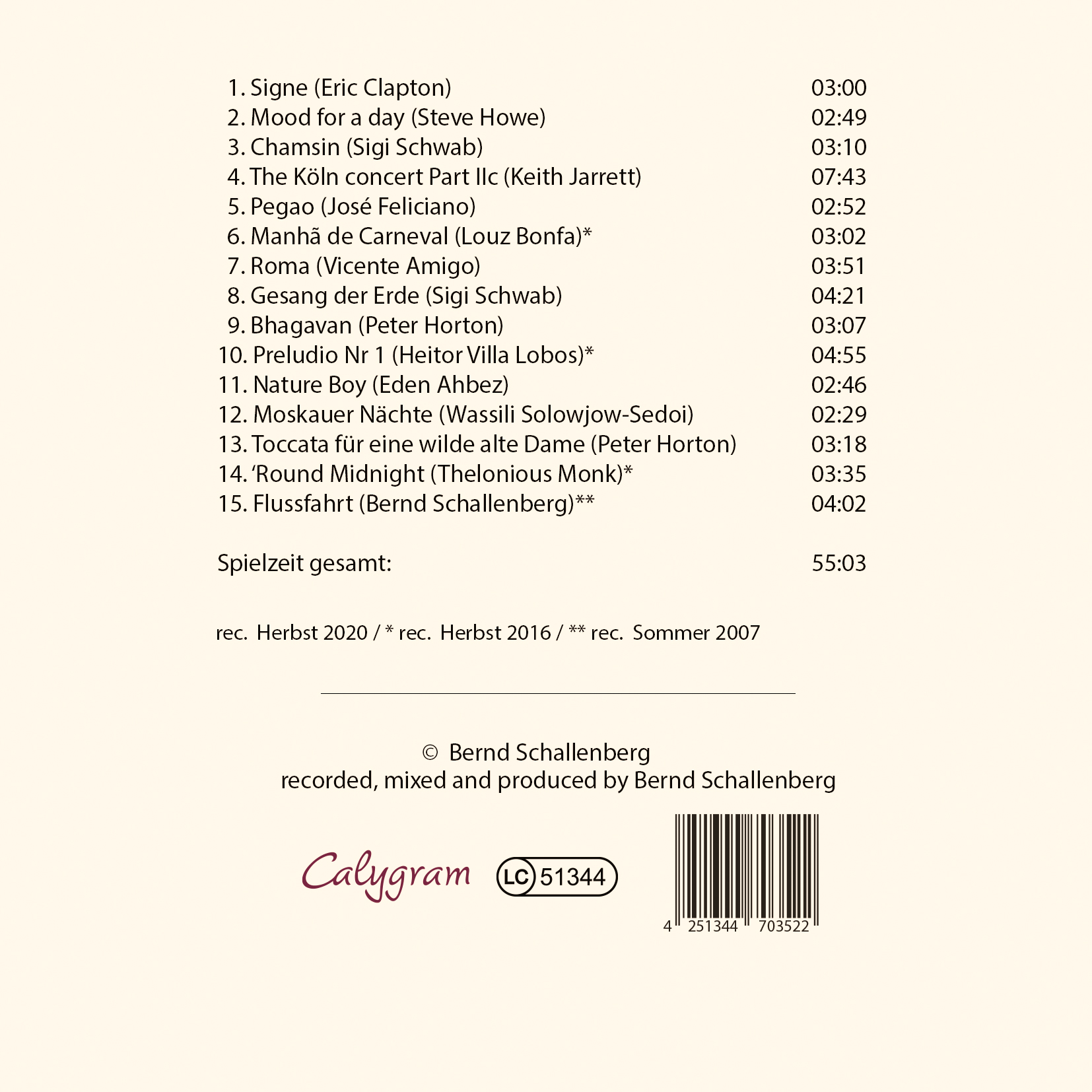 Rückseitencover en camino - unterwegs