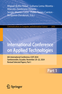 Vorderes Coverbild International Conference on Applied Technologies