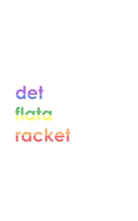 Vorderes Coverbild Det flata racket 1.0