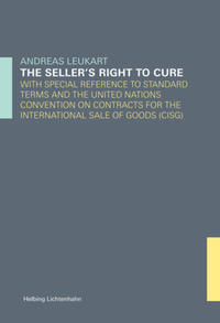 Vorderes Coverbild The seller's right to cure