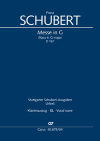 Vorderes Coverbild Messe in G (Klavierauszug XL)