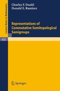 Vorderes Coverbild Representations of Commutative Semitopological Semigroups