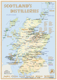 Vorderes Coverbild Whisky Distilleries Scotland - Tasting Map