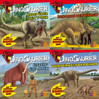 Vorderes Coverbild Dinosaurier. Minibuch 4er-Set