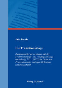 Vorderes Coverbild Die Transitionsklage