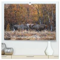 Vorderes Coverbild Der Elch - König der skandinavischen Wälder (hochwertiger Premium Wandkalender 2025 DIN A2 quer), Kunstdruck in Hochglanz