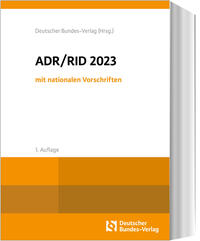 Vorderes Coverbild ADR / RID 2023 mit nationalen Vorschriften