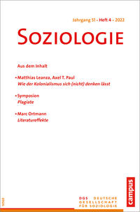 Vorderes Coverbild Soziologie 04/2022
