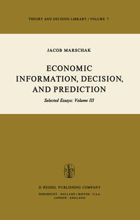 Vorderes Coverbild Economic Information, Decision, and Prediction