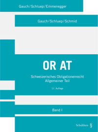 Vorderes Coverbild Schweizerisches Obligationenrecht Allgemeiner Teil