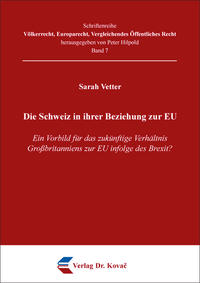 Vorderes Coverbild Die Schweiz in ihrer Beziehung zur EU