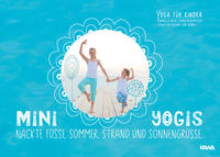 Vorderes Coverbild Mini-Yogis. Nackte Füsse, Sommer, Strand und Sonnengrüsse