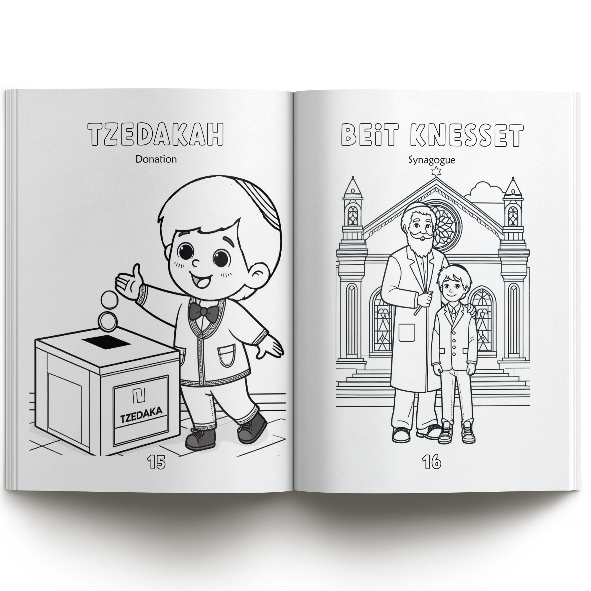 Beispielinhalt (Bild) Coloring Book about the Shabbat