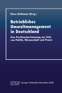 Vorderes Coverbild Betriebliches Umweltmanagement in Deutschland