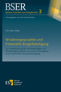 Vorderes Coverbild Windenergieprojekte und Finanzielle Bürgerbeteiligung