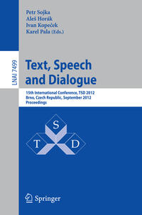 Vorderes Coverbild Text, Speech and Dialogue