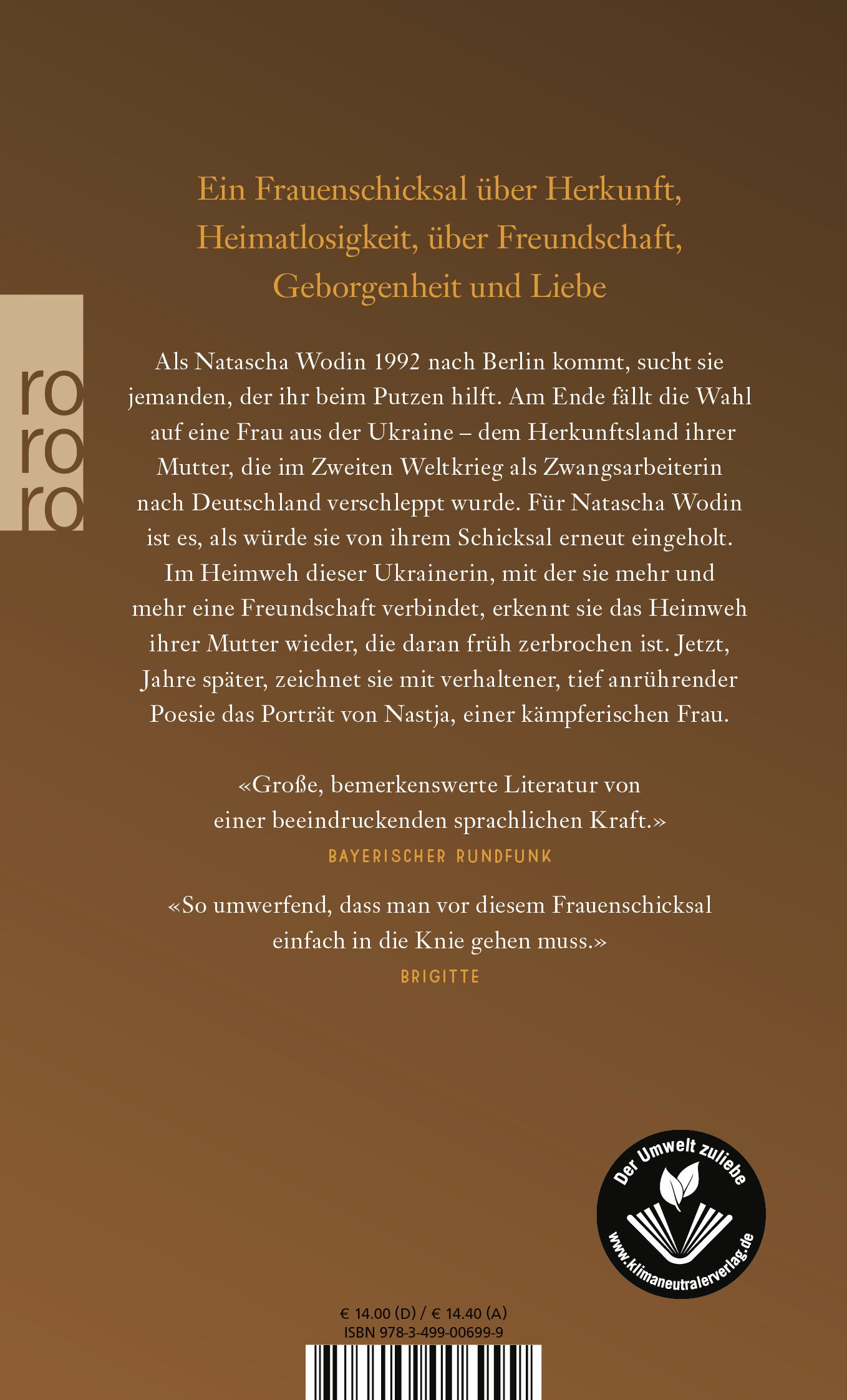 Rückseitencover Nastjas Tränen