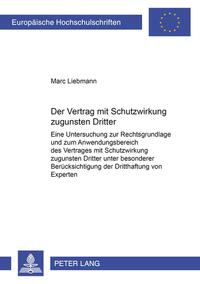 Vorderes Coverbild Der Vertrag mit Schutzwirkung zugunsten Dritter