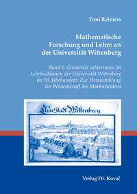 Vorderes Coverbild Mathematische Forschung und Lehre an der Universität Wittenberg