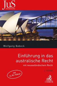 Vorderes Coverbild Einführung in das australische Recht