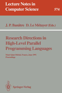 Vorderes Coverbild Research Directions in High-Level Parallel Programming Languages