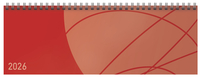 Vorderes Coverbild Tischkalender quer Professional Colourlux 2026 rot