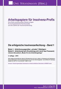 Vorderes Coverbild Die erfolgreiche Insolvenzanfechtung – Band 1