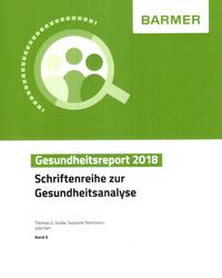 Vorderes Coverbild BARMER Gesundheitsreport 2018