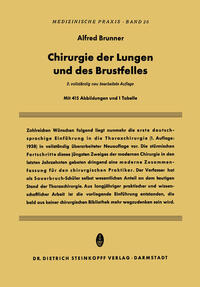 Vorderes Coverbild Chirurgie der Lungen und des Brustfelles