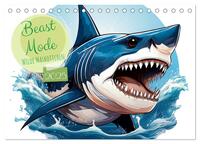Vorderes Coverbild Beast Mode - Wilde Maskottchen (Tischkalender 2025 DIN A5 quer), CALVENDO Monatskalender
