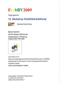 Vorderes Coverbild FarbBV2009 Tagungsband