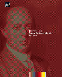 Vorderes Coverbild Journal of the Arnold Schönberg Center