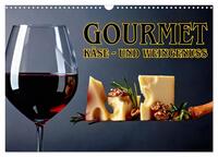 Vorderes Coverbild Gourmet Käse - und Weingenuss (Wandkalender 2025 DIN A3 quer), CALVENDO Monatskalender