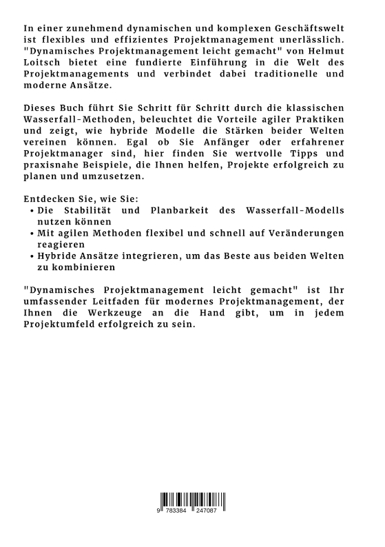 Rückseitencover Dynamisches Projektmanagement leicht gemacht
