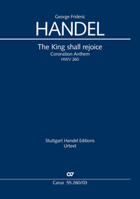 Vorderes Coverbild The King shall rejoice. Coronation Anthem III (Klavierauszug)