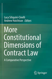 Vorderes Coverbild More Constitutional Dimensions of Contract Law