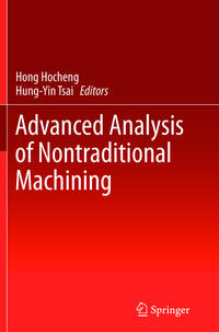 Vorderes Coverbild Advanced Analysis of Nontraditional Machining