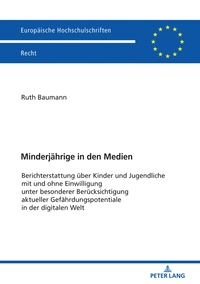 Vorderes Coverbild Minderjährige in den Medien